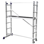 Лестница-помост 3в1 алюмин.  2 секц. по 6 ступеней Сибртех