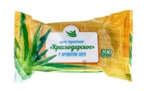 Мыло туалетное Краснодарское 200гр с ароматом алоэ (40) Меридиан