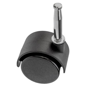 Опора колесная 50мм со штырем черная ЧИБИС