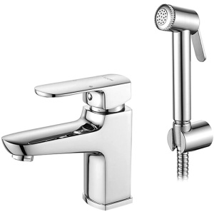 Смеситель д/ум тюльпан Ledemе рыч ГИГИЕН лейк, с/подв