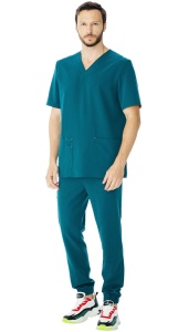 Блуза мужская LF2206 Интенс кор.рук. р. 58/182-188(ЧЗ)