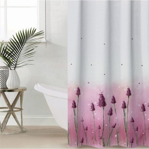 Штора для ванной EVA 180х180 см Лаванда