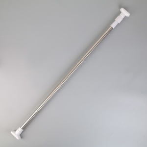 Карниз для ванной усиленный 90-160 см нержавеющая сталь