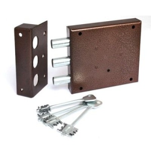 Замок наклад Богатырь С Сейфовый тяжелый УЗК