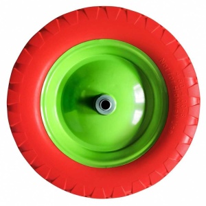 Колесо полиуретан 4.80/4-8, ось 90мм, внутр д12мм/Сибртех