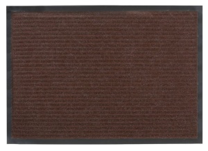 Коврик влаговпитывающий 40*60см ребристый КОРИЧНЕВЫЙ Sunster