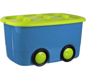 Ящик д/игрушек Моби 47л 415х600х320мм на колесах М-Пластик