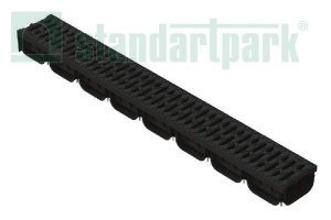 Лоток водоотводный пластиковый с пластиковой решеткой S'park2 кл.А ЛВ-10.14.07-ПП  08818  21