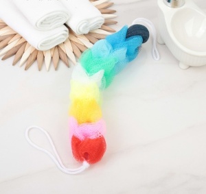 Мочалка для тела 30 гр РАДУГА косичка 