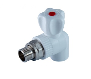 Кран шаровый полипропиленовый (ПП) д/радиаторов 90 25х3/4