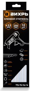 Стержни клеевые 11х200мм Вихрь 12шт  73/5/6/4