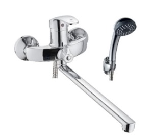 Смеситель для ванны АНТЕЙ рычажный излив L-300мм