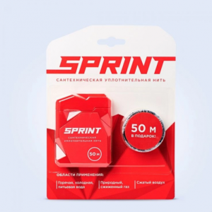 Герметик-нить уплотнительная Спринт 50м бокс+50м катушка,блистер  (25)