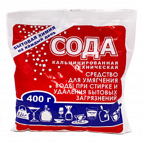 Сода кальцинированная 400гр (40)