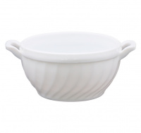 Супница стекло с ручками 700мл DECO БЕЛАЯ 