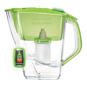 Фильтр для воды Барьер-Прайм Опти-Лайт кувшин 4,2л зеленое яблоко 1/4