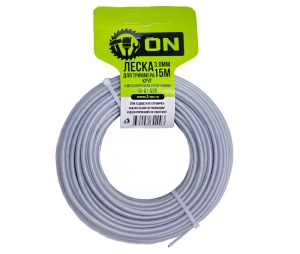 Леска д/триммера "круг" 3мм 15м армированная 15-01-029