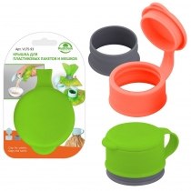 Крышка для пластиков. пакетов и мешков