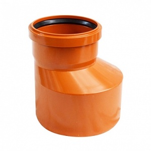 Переход канализационный (РР) НАРУЖНЫЙ 160х110 мм эксцентрик