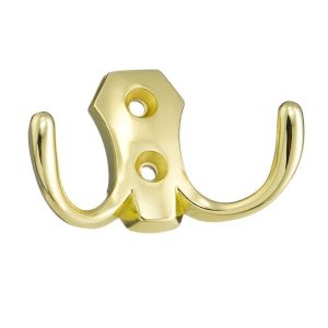 Крючок-вешалка 2-х рожковый KL-56 ЗОЛОТО
