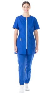 Блуза женская Лэйн цв. василковый кор.рук. р.62/170(ЧЗ)