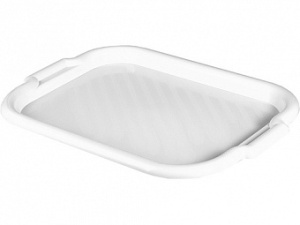 Поднос 330х490мм универс. большой белый М-Пластик