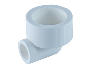 Угольник полипропиленовый (ПП) 90 градусов переходной 32х25 
