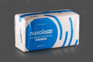 Полотенца бумажное Z-сложение Nuvola Professional 2слоя 200листов 240х216мм по 21шт