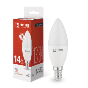 Лампа LED-свеча-VC 14Вт 4000 Е14 IN HOME