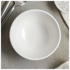 Салатник фарфор 10см толстостенный белый