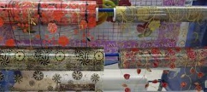 Клеенка Laser 0,7мм*0,8м прозрачная с печатью