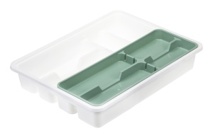 Лоток для столовых приборов 2-х уровнев, М-пластика