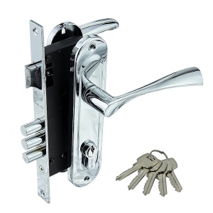 Замок врезной MARLOK 70/L76 3RB, 3 ригеля, никель