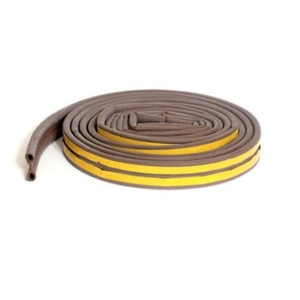 Уплотнитель для окон и дверей резиновый профиль-Р КОРИЧНЕВЫЙ 10м