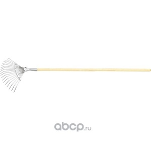 Грабли веерные 18 зуб. круглый зуб с черенком Сибртех