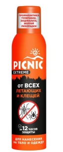 Аэрозоль от клещей 150мл Пикник Екстриме (12)