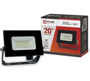 Прожектор СДО-7 20Вт 6500К IN HOME