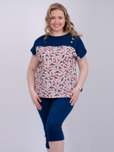 Костюм жен. (футб+бриджи) Тропикана 6 р.52 (ЧЗ)