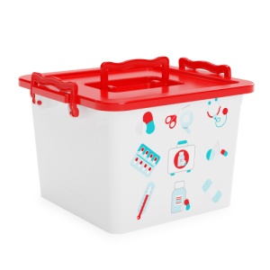 Контейнер Доктор+ 8,5л квадратный с ручками, Башпласт