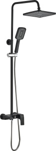 Душевая система с троп душем,ЧЁРНЫЙ,AQUATTRO