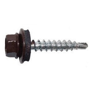 Саморез кровельный 4,8х50 RAL 8017 (шоколад)  