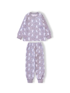 Пижама дев. начес SS6127 рост 122 (ЧЗ)