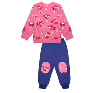 Комплект дев. (кофта+брюки) BK1726 рост 098 (ЧЗ)