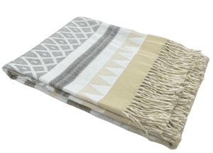 Плед 150х200 жаккардовый ОРНАМЕНТ 