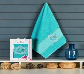 Полотенце махровое 50х90 в коробке MERZUKA