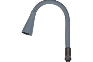 Излив гибкий цветной силик. с 2- режим насадкой СЕРЫЙ №6 (Русант)