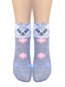 Носки детские дев. х/б+эл КВ с1708 1/30 р.14-16 (ЧЗ)	