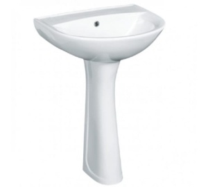 Умывальник 55 Виктория 2-ой вел бел c пьед Воротынский