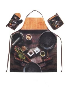 Фартук 82*70,80х70 с карманом Цифровая печать, хлопок (ЧЗ)