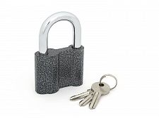 Замок навесной Palladium 601S-60 фигурный